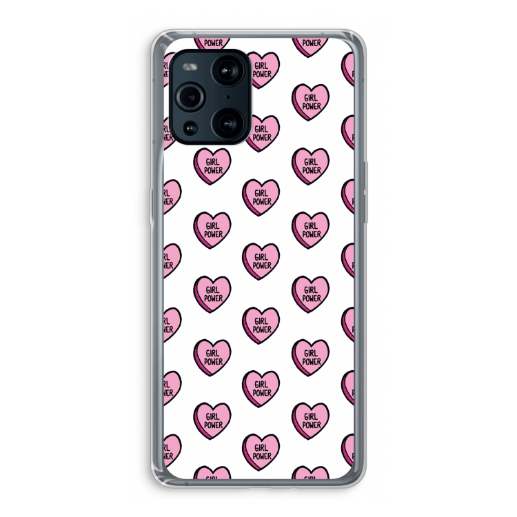 GIRL POWER: Oppo Find X3 Pro Transparant Hoesje