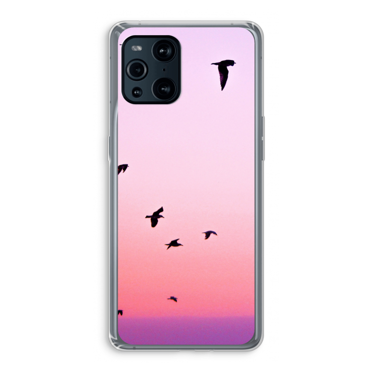 Fly away: Oppo Find X3 Pro Transparant Hoesje