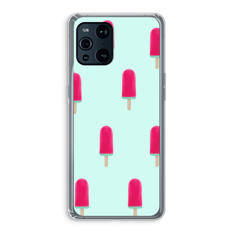 Waterijsje: Oppo Find X3 Pro Transparant Hoesje