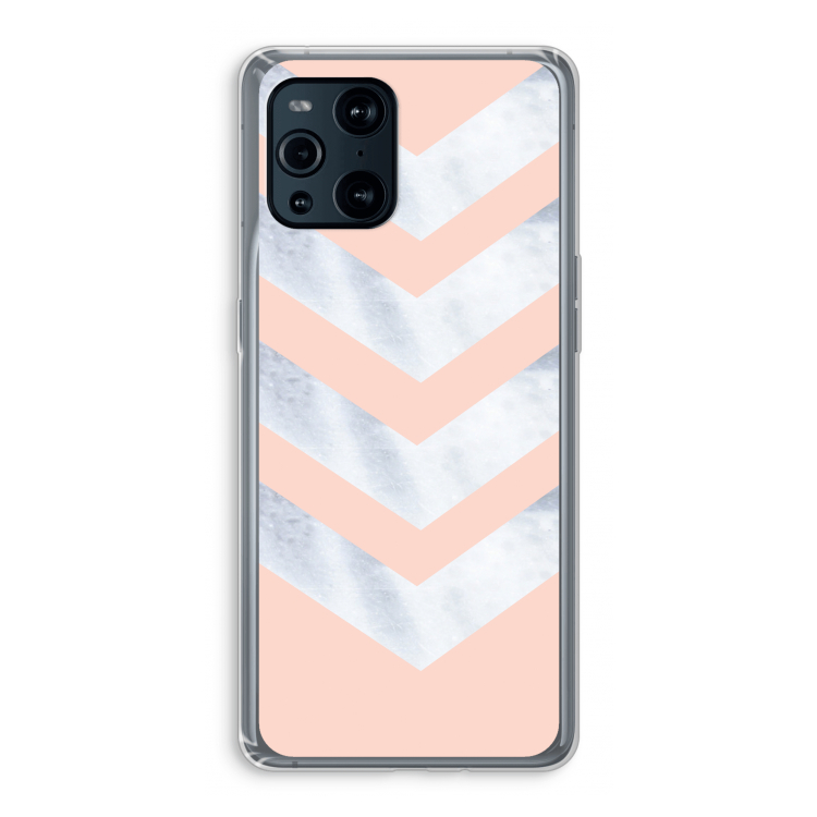 Marmeren pijlen: Oppo Find X3 Pro Transparant Hoesje