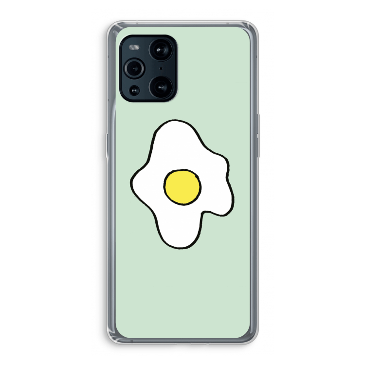 Spiegelei: Oppo Find X3 Pro Transparant Hoesje