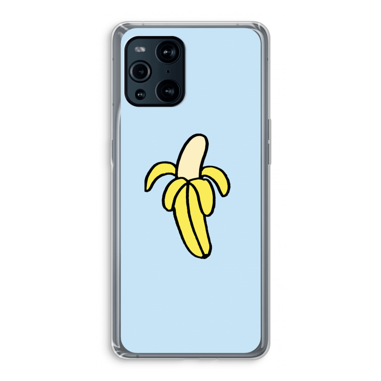 Banana: Oppo Find X3 Pro Transparant Hoesje