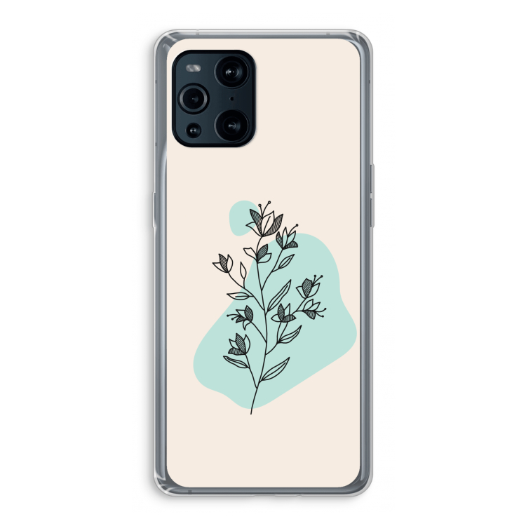 Violets are blue: Oppo Find X3 Pro Transparant Hoesje