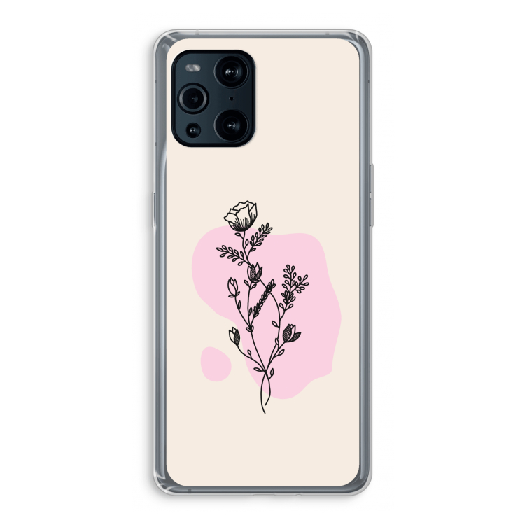 Roses are red: Oppo Find X3 Pro Transparant Hoesje