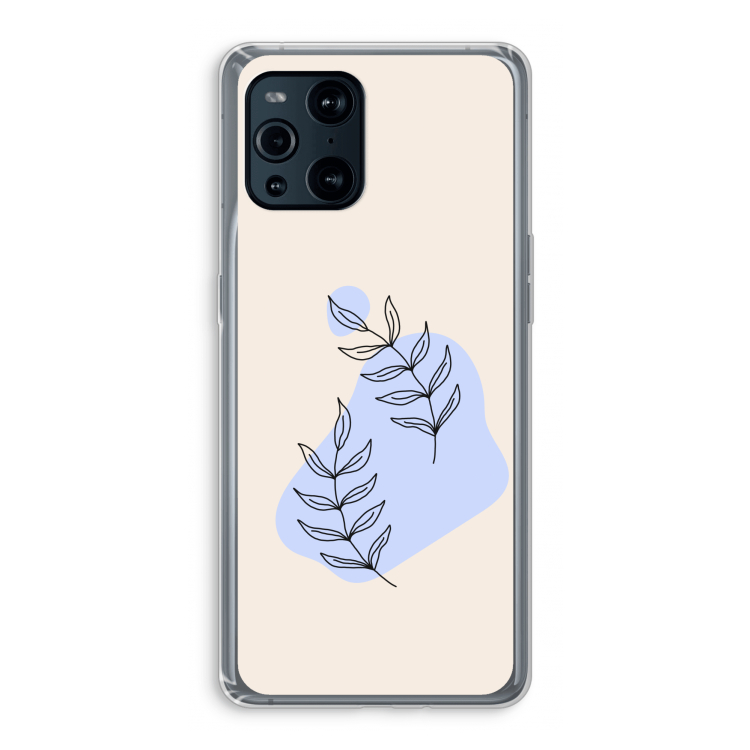 Leaf me if you can: Oppo Find X3 Pro Transparant Hoesje