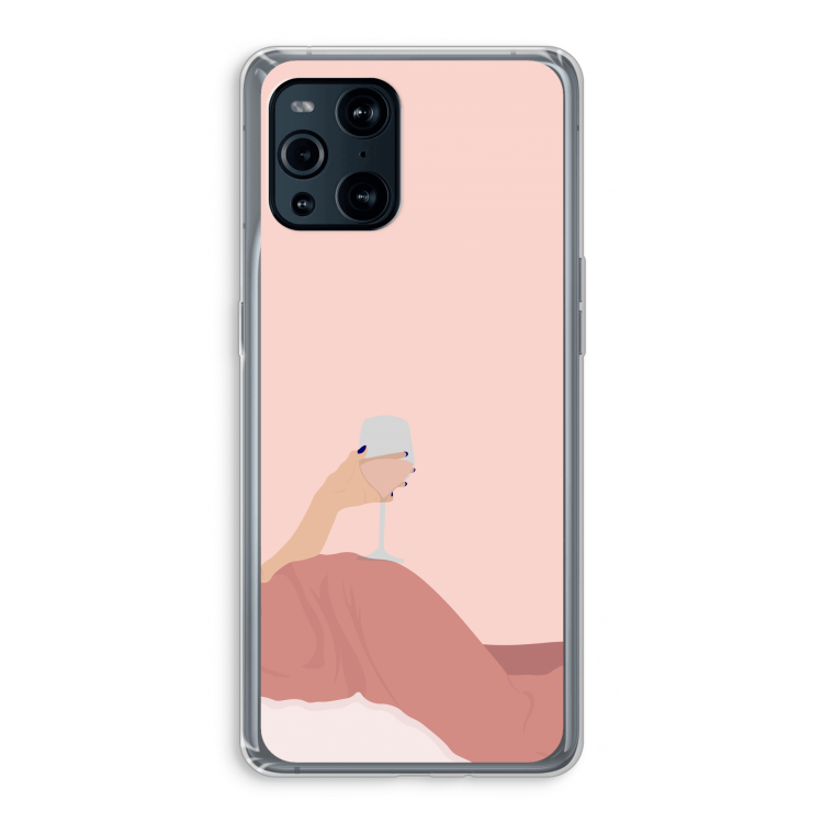 Wine: Oppo Find X3 Pro Transparant Hoesje