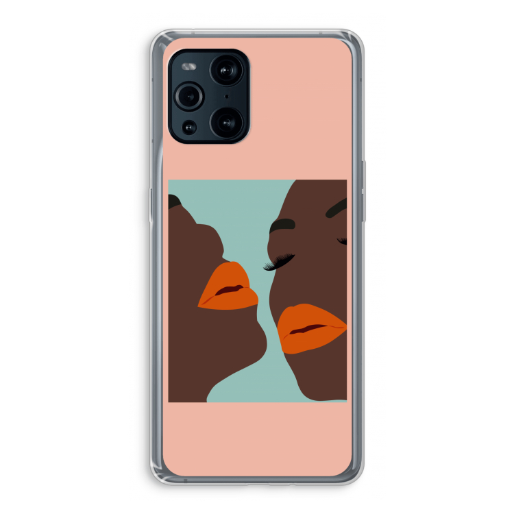 Orange lips: Oppo Find X3 Pro Transparant Hoesje