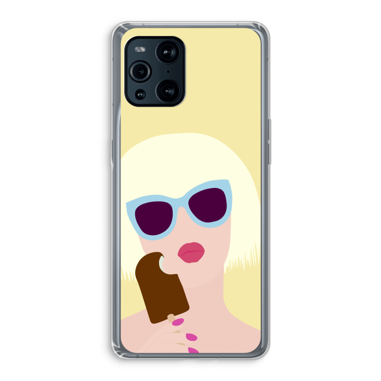 Ice cream: Oppo Find X3 Pro Transparant Hoesje