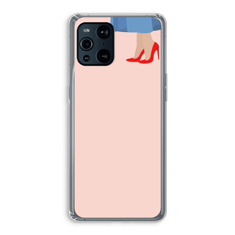 High heels: Oppo Find X3 Pro Transparant Hoesje