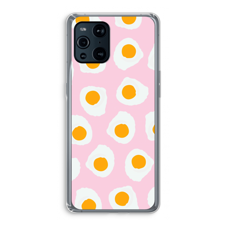 Dancing eggs: Oppo Find X3 Pro Transparant Hoesje