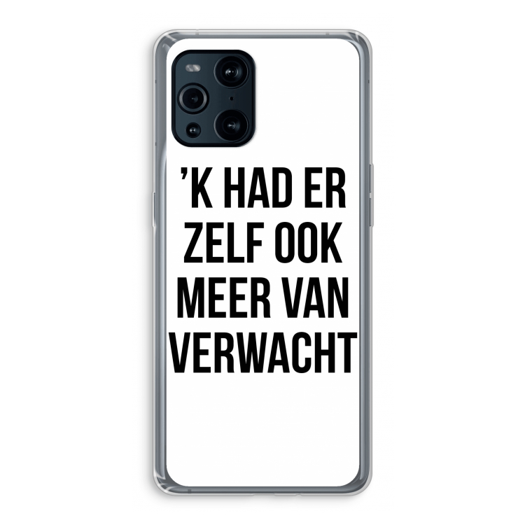 Meer verwacht: Oppo Find X3 Pro Transparant Hoesje