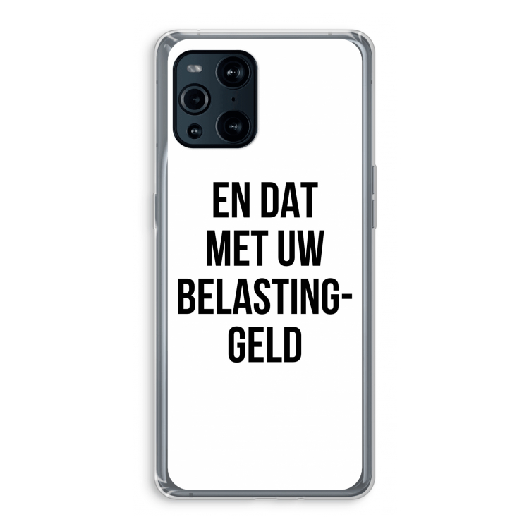 Belastinggeld: Oppo Find X3 Pro Transparant Hoesje