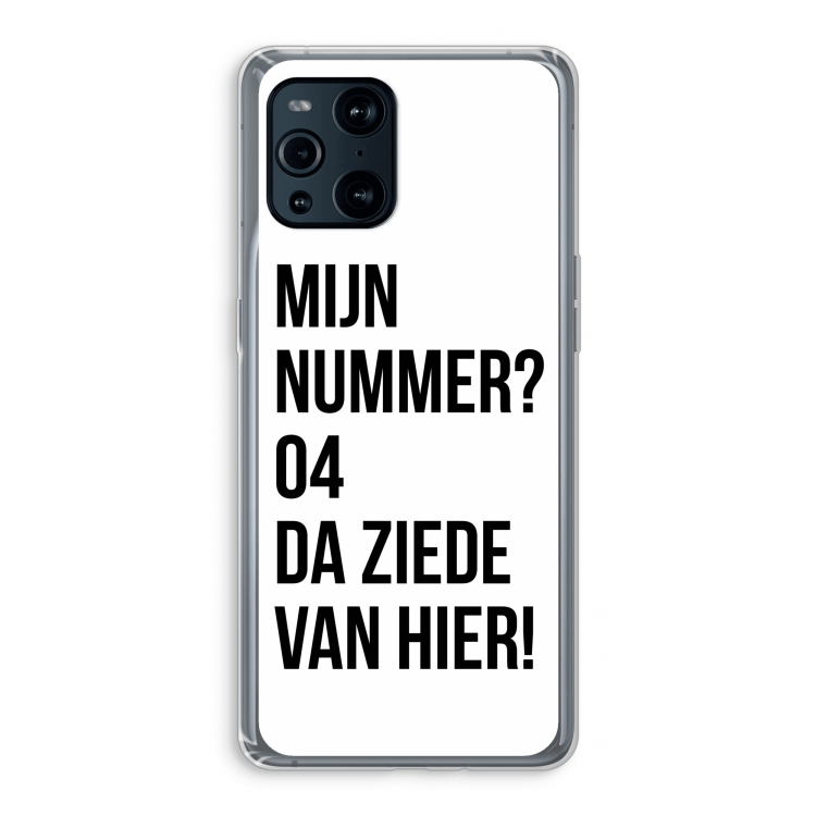 Da ziede van hier: Oppo Find X3 Pro Transparant Hoesje