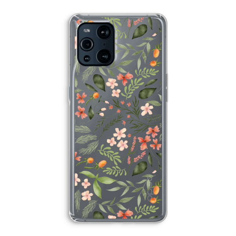 Sweet little flowers: Oppo Find X3 Pro Transparant Hoesje