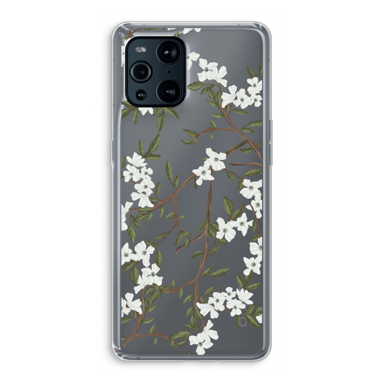Blossoming spring: Oppo Find X3 Pro Transparant Hoesje