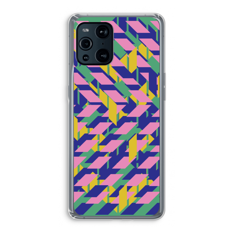 Skew Blush 1: Oppo Find X3 Pro Transparant Hoesje