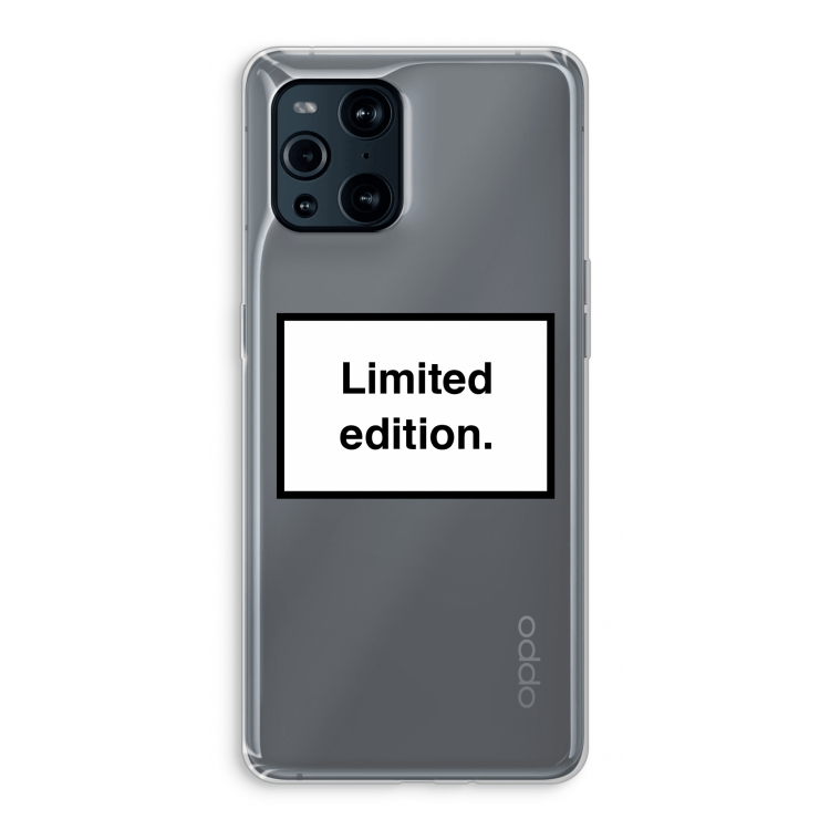 Limited edition: Oppo Find X3 Pro Transparant Hoesje