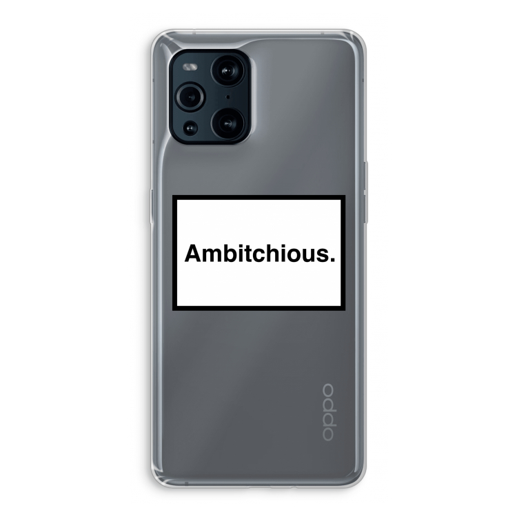 Ambitchious: Oppo Find X3 Pro Transparant Hoesje