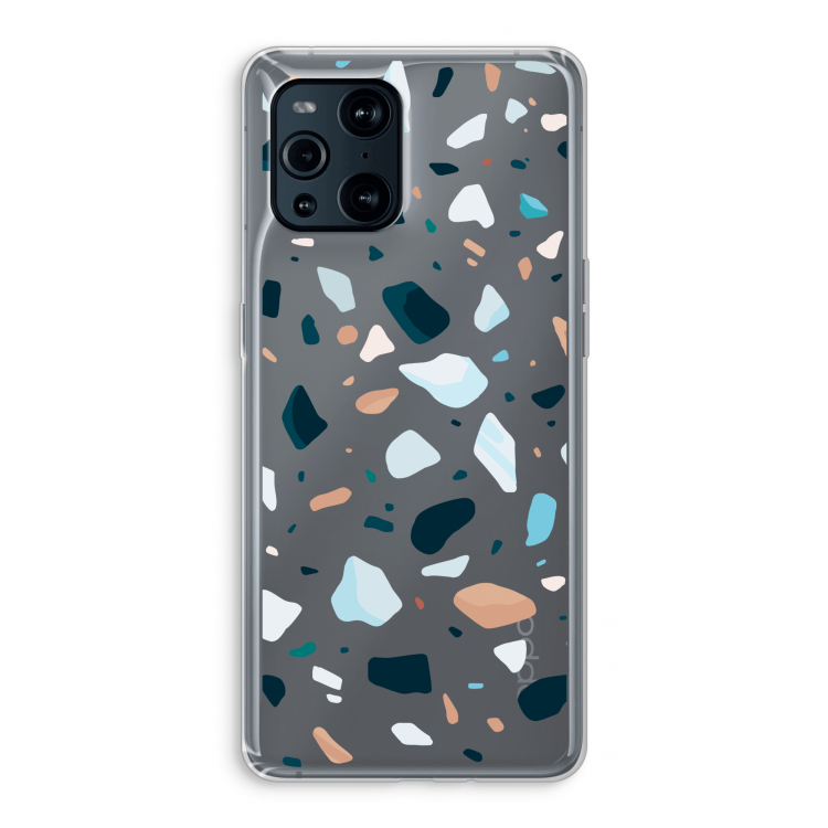 Terrazzo N°13: Oppo Find X3 Pro Transparant Hoesje