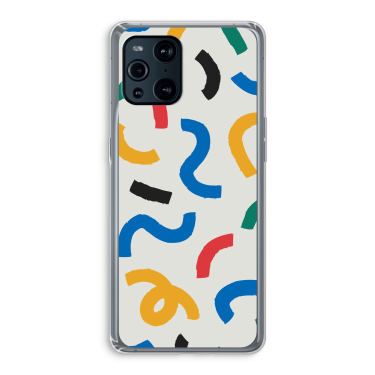 Illustratieve pop 2: Oppo Find X3 Pro Transparant Hoesje
