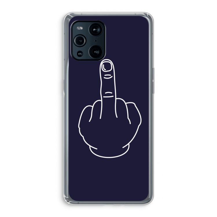 F**k U: Oppo Find X3 Pro Transparant Hoesje