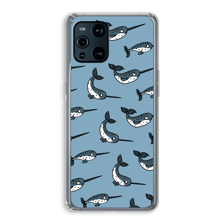 Narwhal: Oppo Find X3 Pro Transparant Hoesje