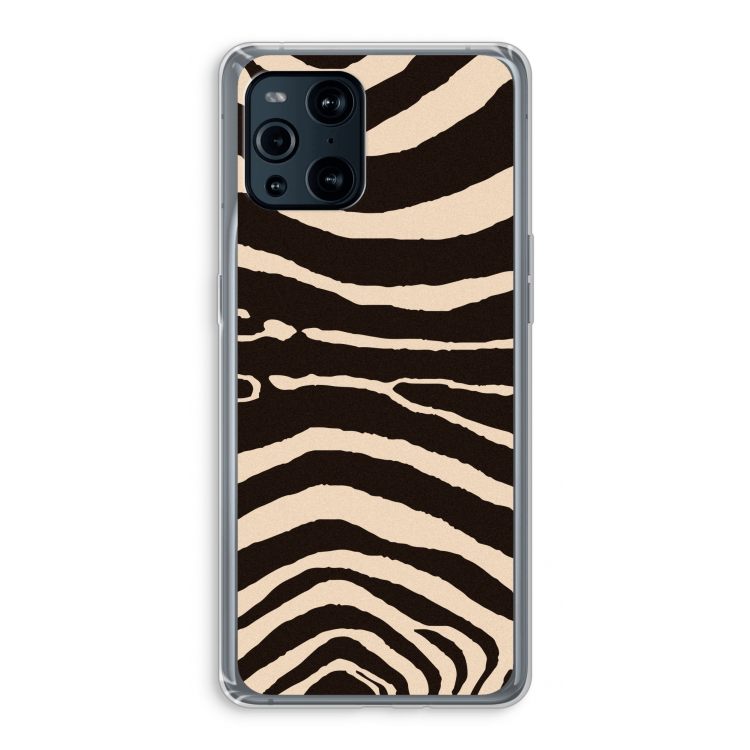 Arizona Zebra: Oppo Find X3 Pro Transparant Hoesje