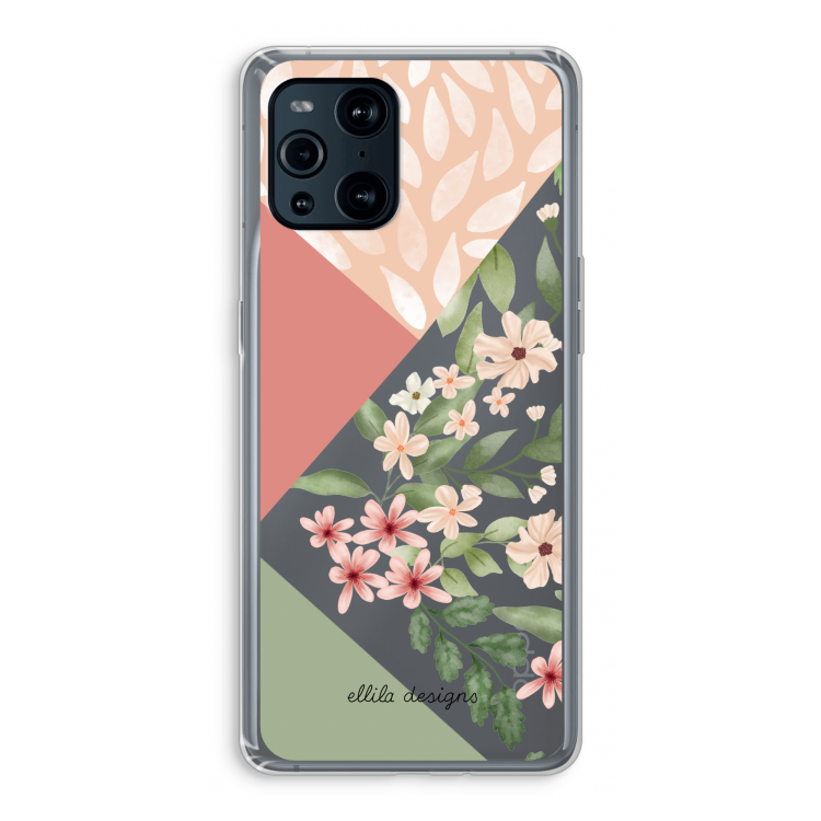 Sweet heaven geometrics: Oppo Find X3 Pro Transparant Hoesje