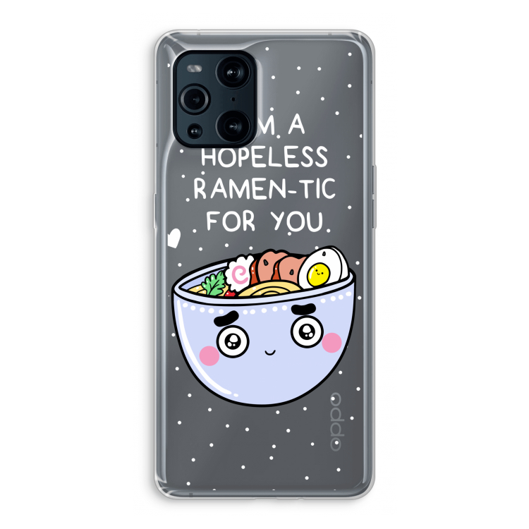 I'm A Hopeless Ramen-Tic For You: Oppo Find X3 Pro Transparant Hoesje