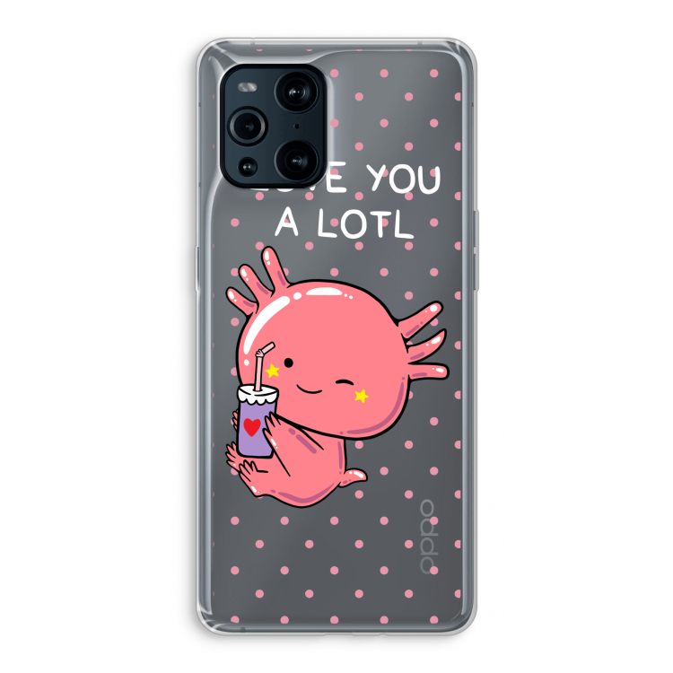 Love You A Lotl: Oppo Find X3 Pro Transparant Hoesje