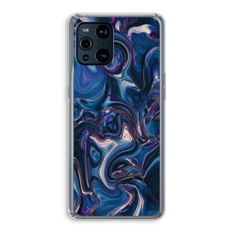 Mirrored Mirage: Oppo Find X3 Pro Transparant Hoesje