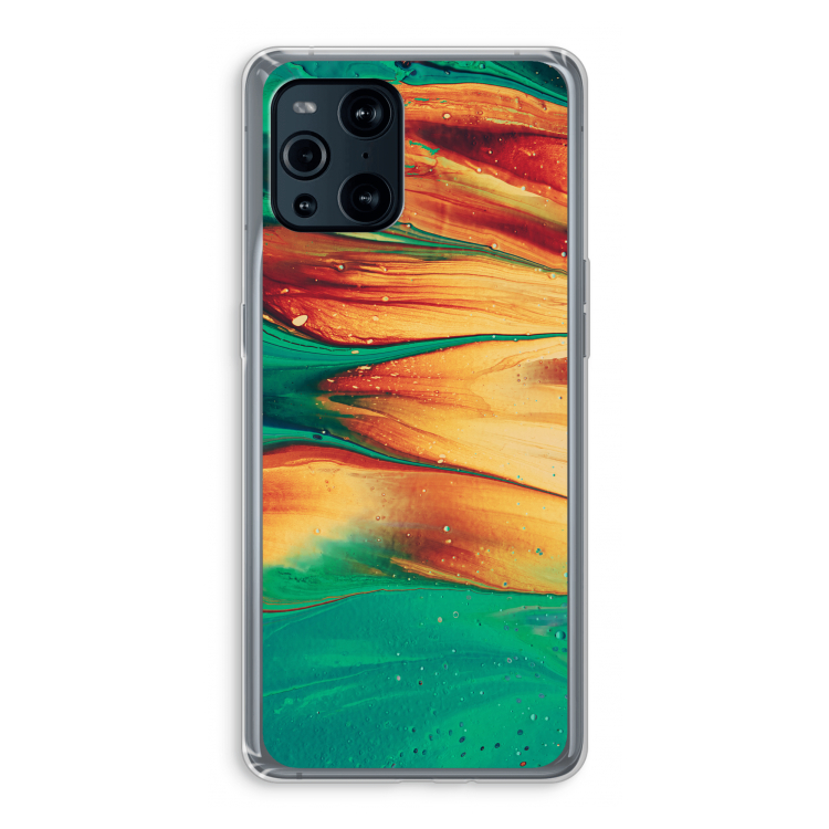 Green Inferno: Oppo Find X3 Pro Transparant Hoesje