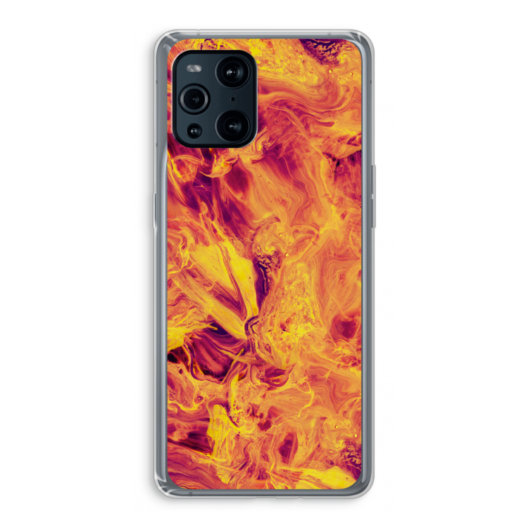 Eternal Fire: Oppo Find X3 Pro Transparant Hoesje