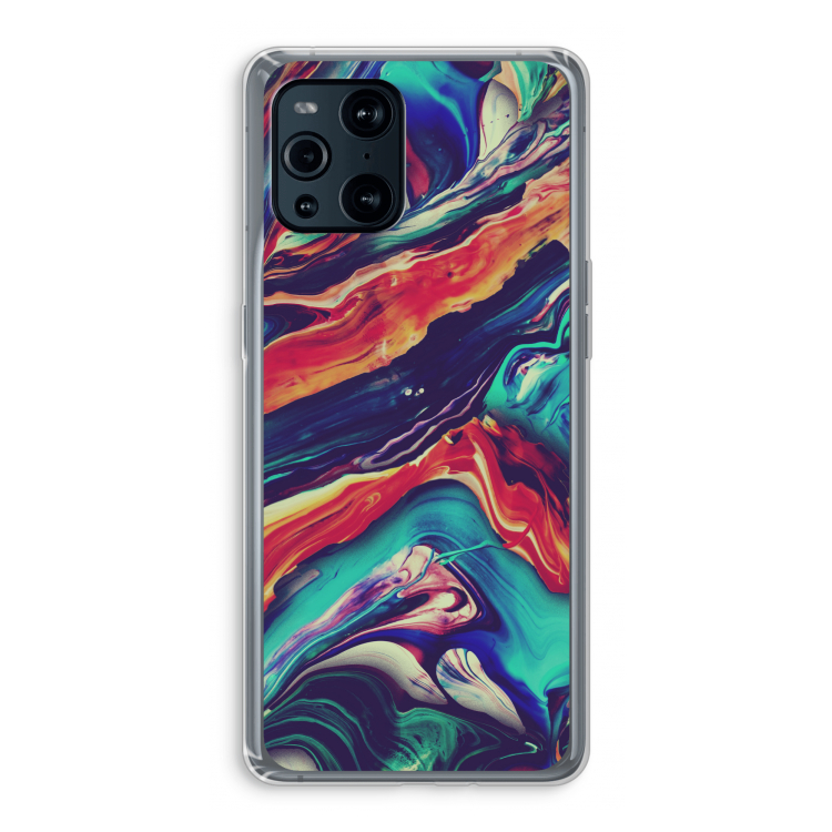 Chameleon Sun: Oppo Find X3 Pro Transparant Hoesje
