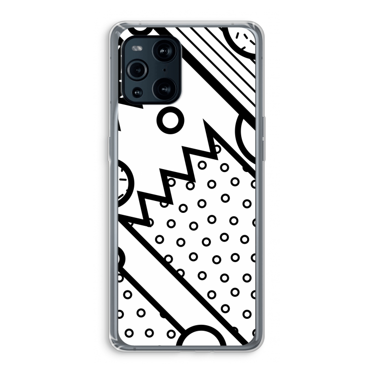 Pop Art #4: Oppo Find X3 Pro Transparant Hoesje