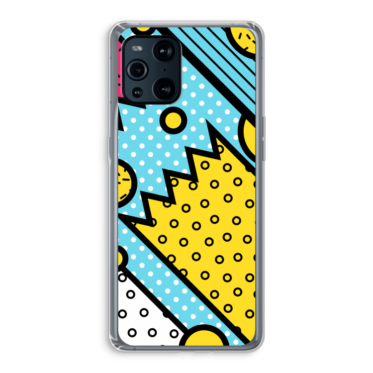Pop Art #1: Oppo Find X3 Pro Transparant Hoesje