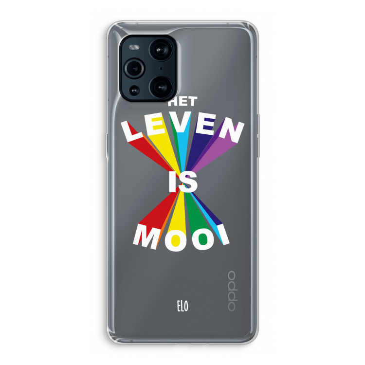 Het Leven Is Mooi: Oppo Find X3 Pro Transparant Hoesje