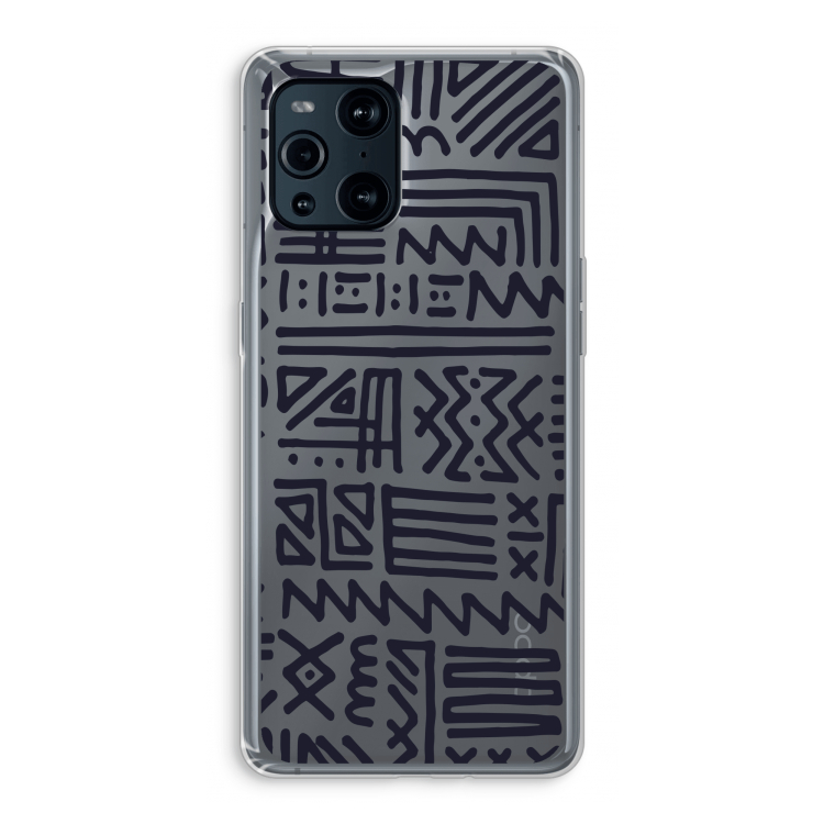 Marrakech print: Oppo Find X3 Pro Transparant Hoesje