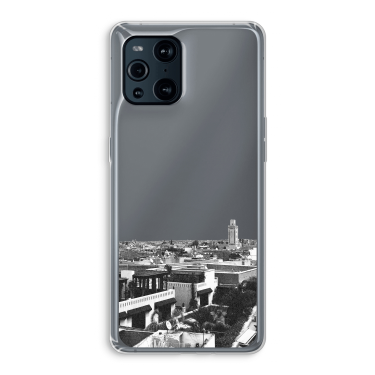 Marrakech Skyline : Oppo Find X3 Pro Transparant Hoesje