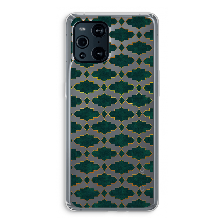 Moroccan tiles: Oppo Find X3 Pro Transparant Hoesje