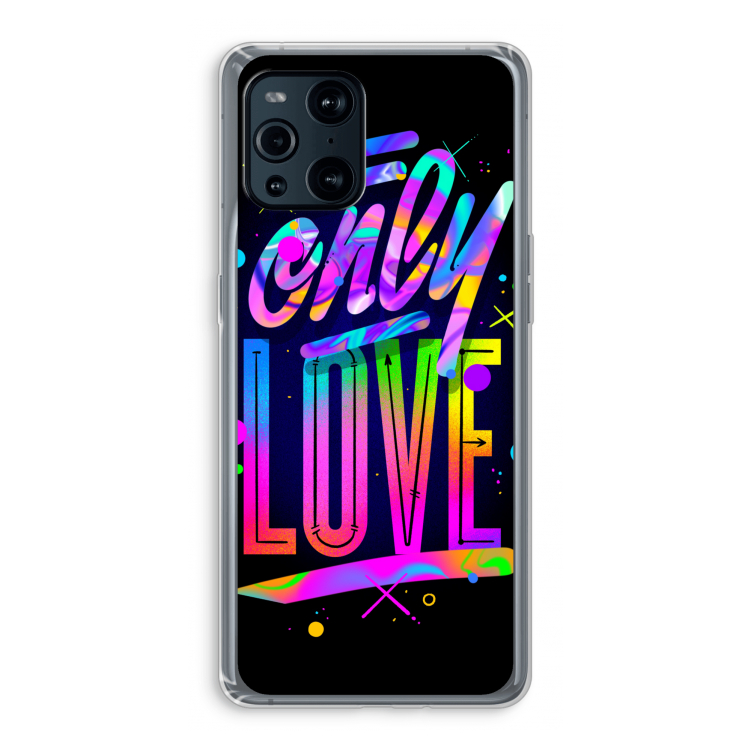 Only Love: Oppo Find X3 Pro Transparant Hoesje