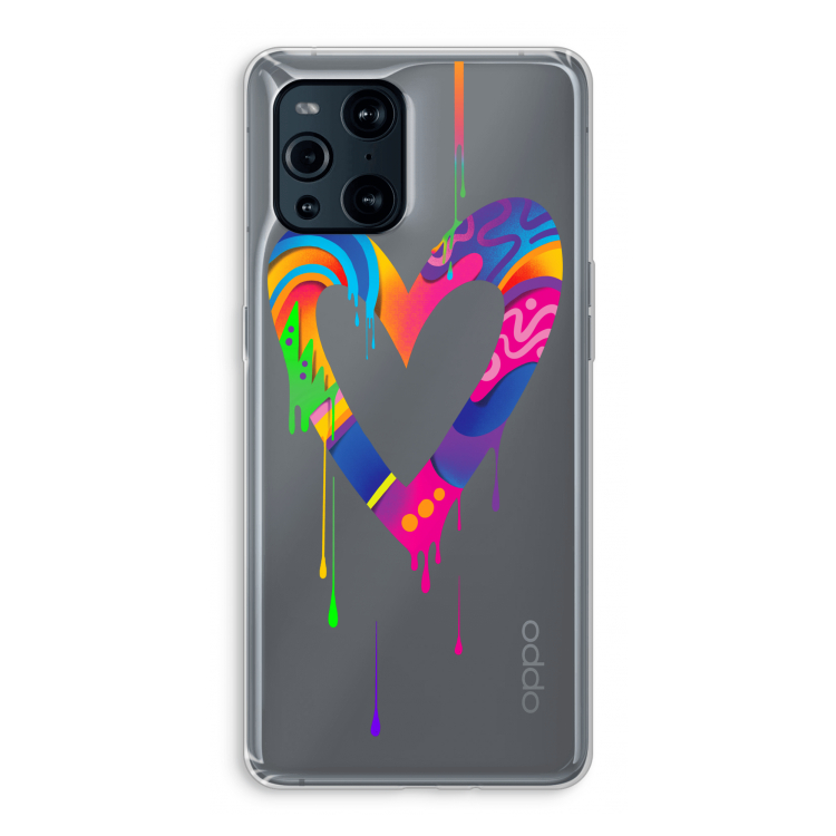 Melts My Heart: Oppo Find X3 Pro Transparant Hoesje