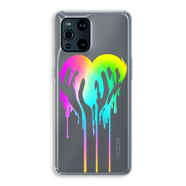 Hold My Heart: Oppo Find X3 Pro Transparant Hoesje
