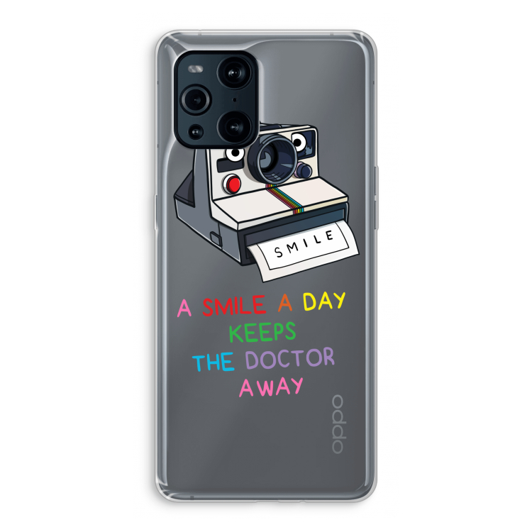 Smile: Oppo Find X3 Pro Transparant Hoesje