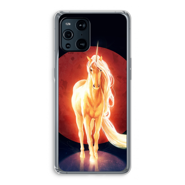 Last Unicorn: Oppo Find X3 Pro Transparant Hoesje