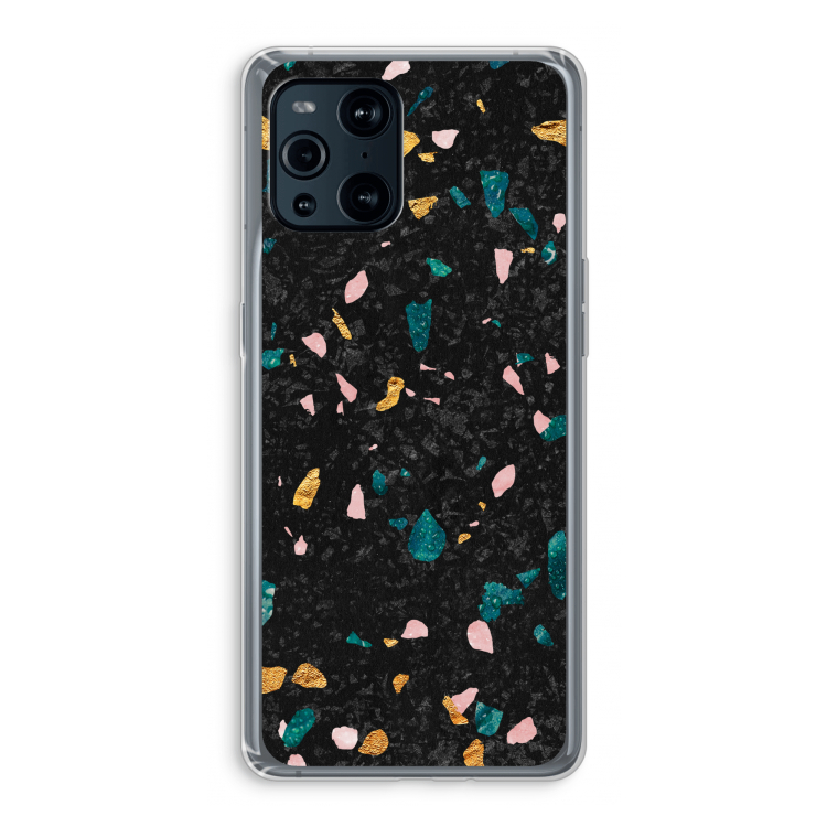Terrazzo N°10: Oppo Find X3 Pro Transparant Hoesje