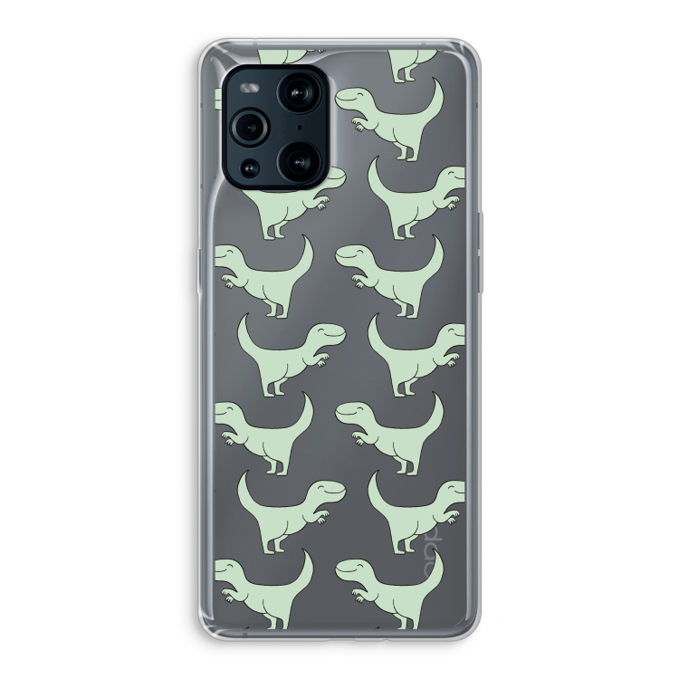 Dinos: Oppo Find X3 Pro Transparant Hoesje