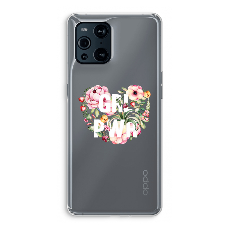 GRL PWR Flower: Oppo Find X3 Pro Transparant Hoesje