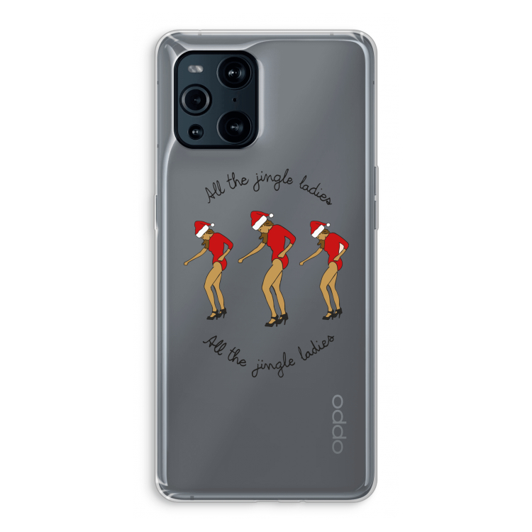 Jingle Ladies: Oppo Find X3 Pro Transparant Hoesje