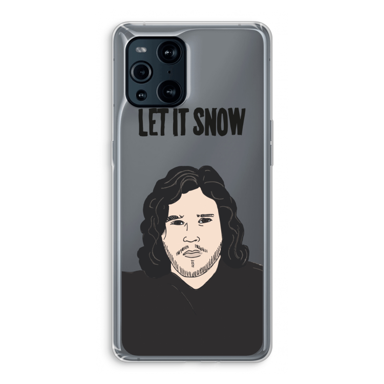 Let It Snow: Oppo Find X3 Pro Transparant Hoesje